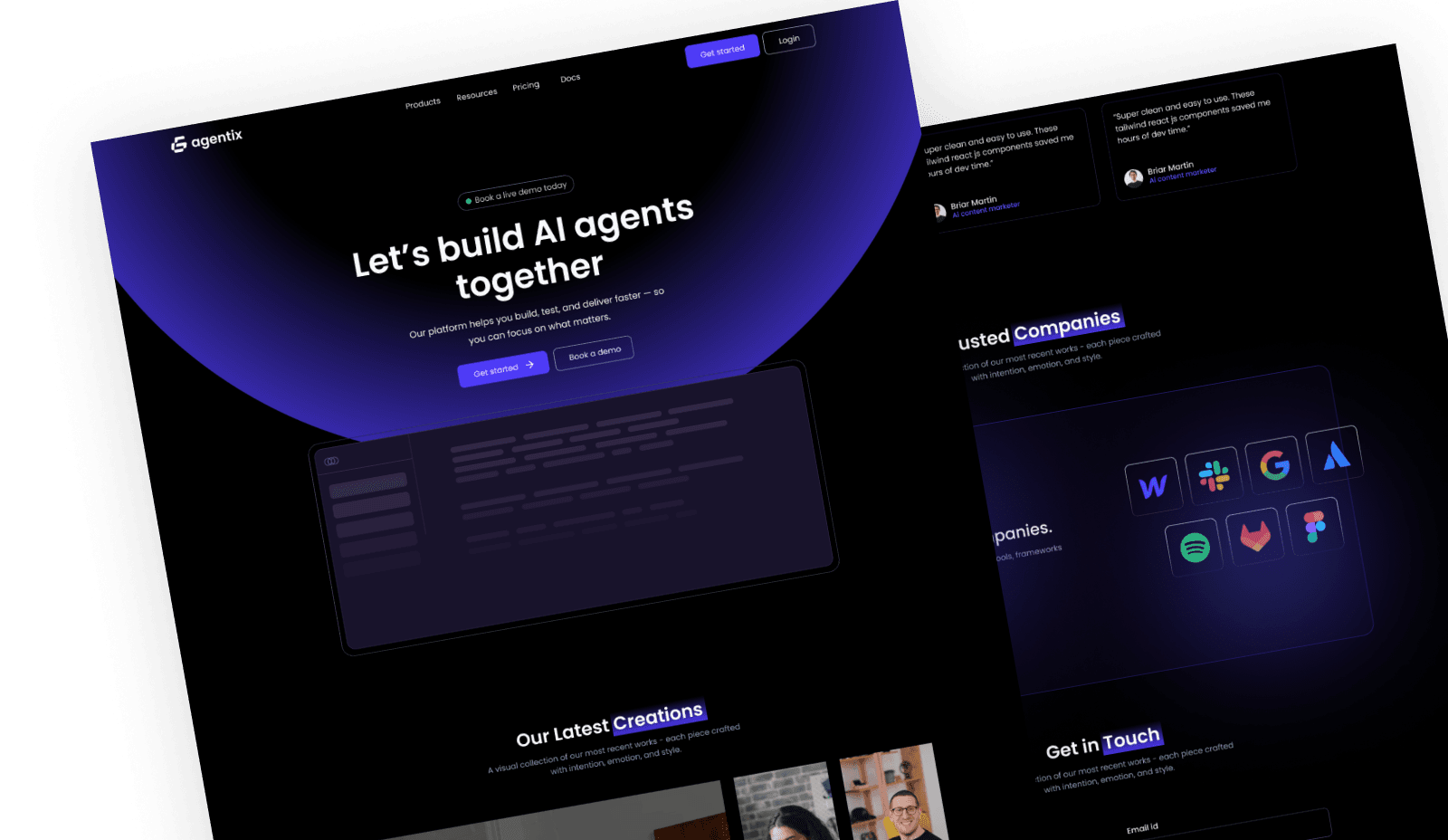 Agentix - AI Agent Tailwind Template