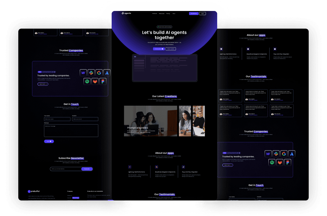 Agentix - AI Agent Tailwind Template