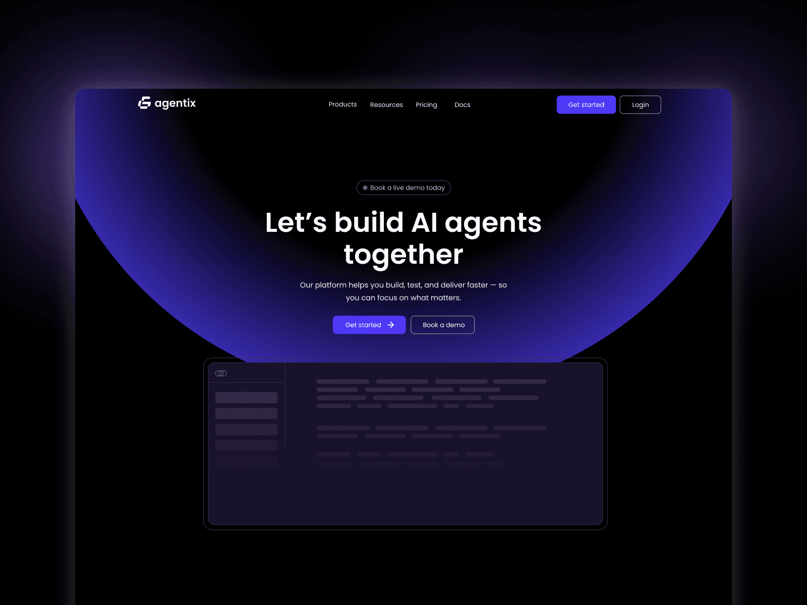 Agentix - AI Agent Tailwind Template