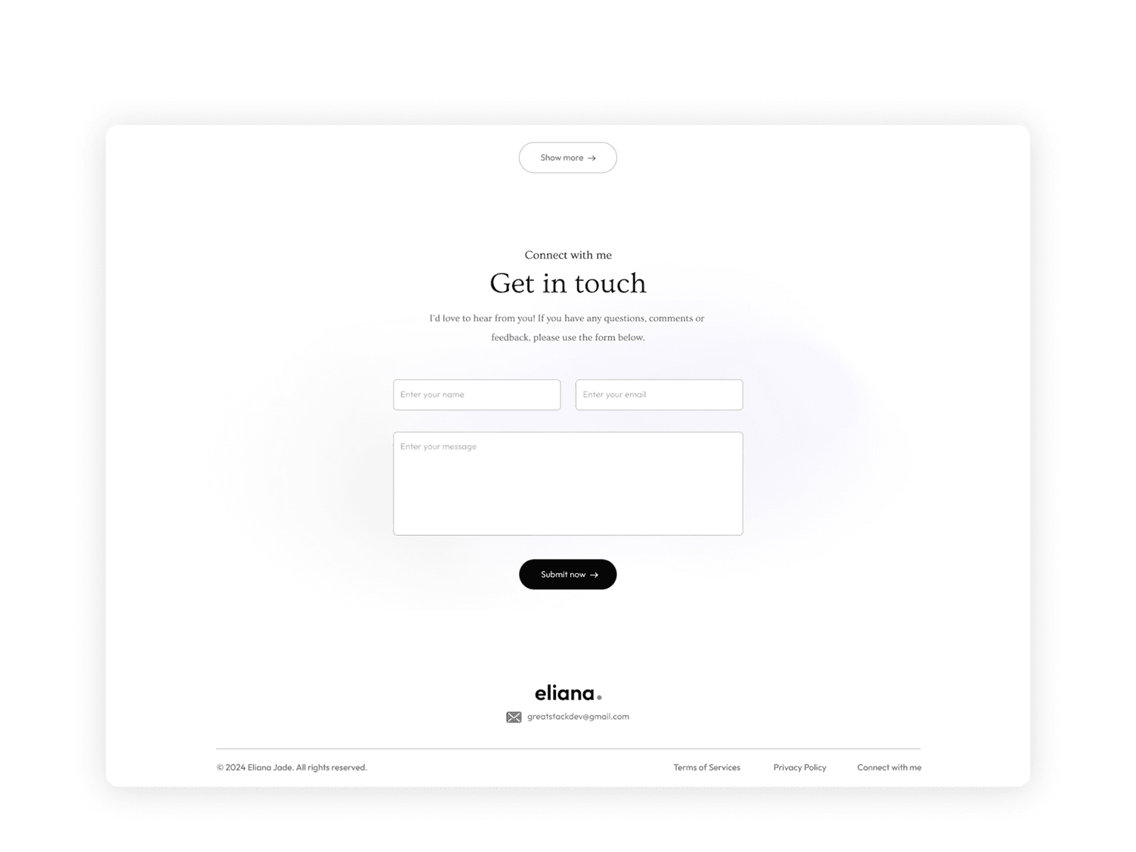Eliana - React JS Portfolio Template