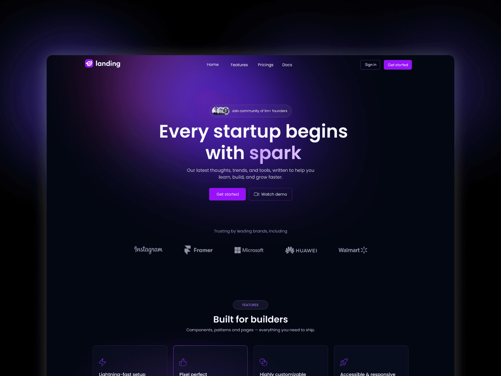 Landing - SaaS App Template