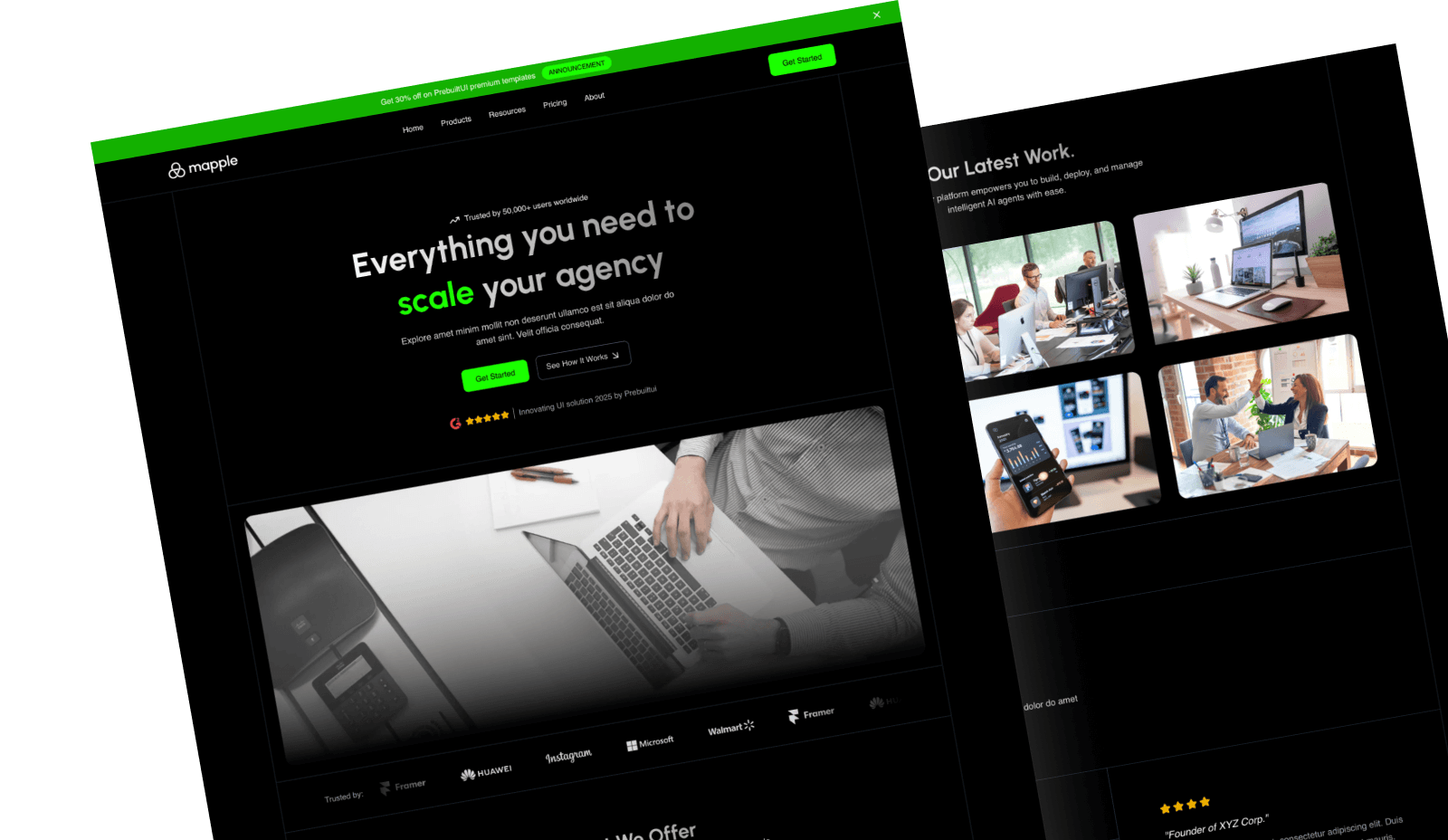 Mapple - React js Template for Agency