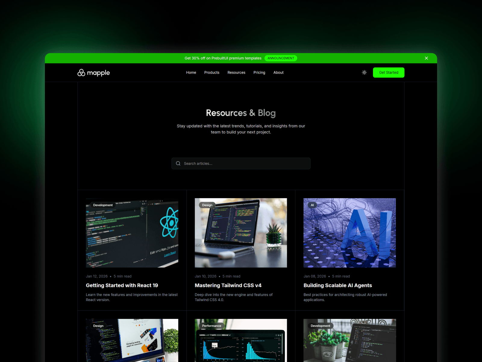 Mapple - React js Template for Agency