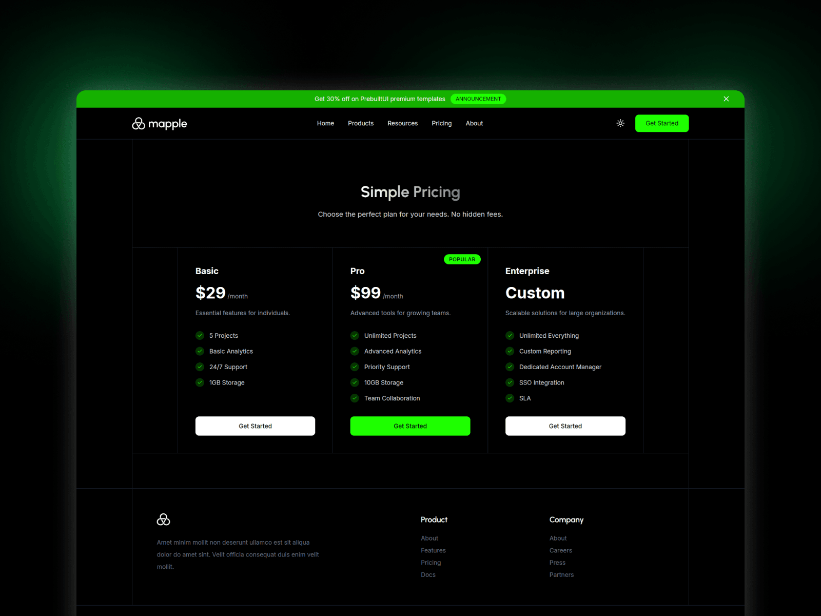 Mapple - React js Template for Agency