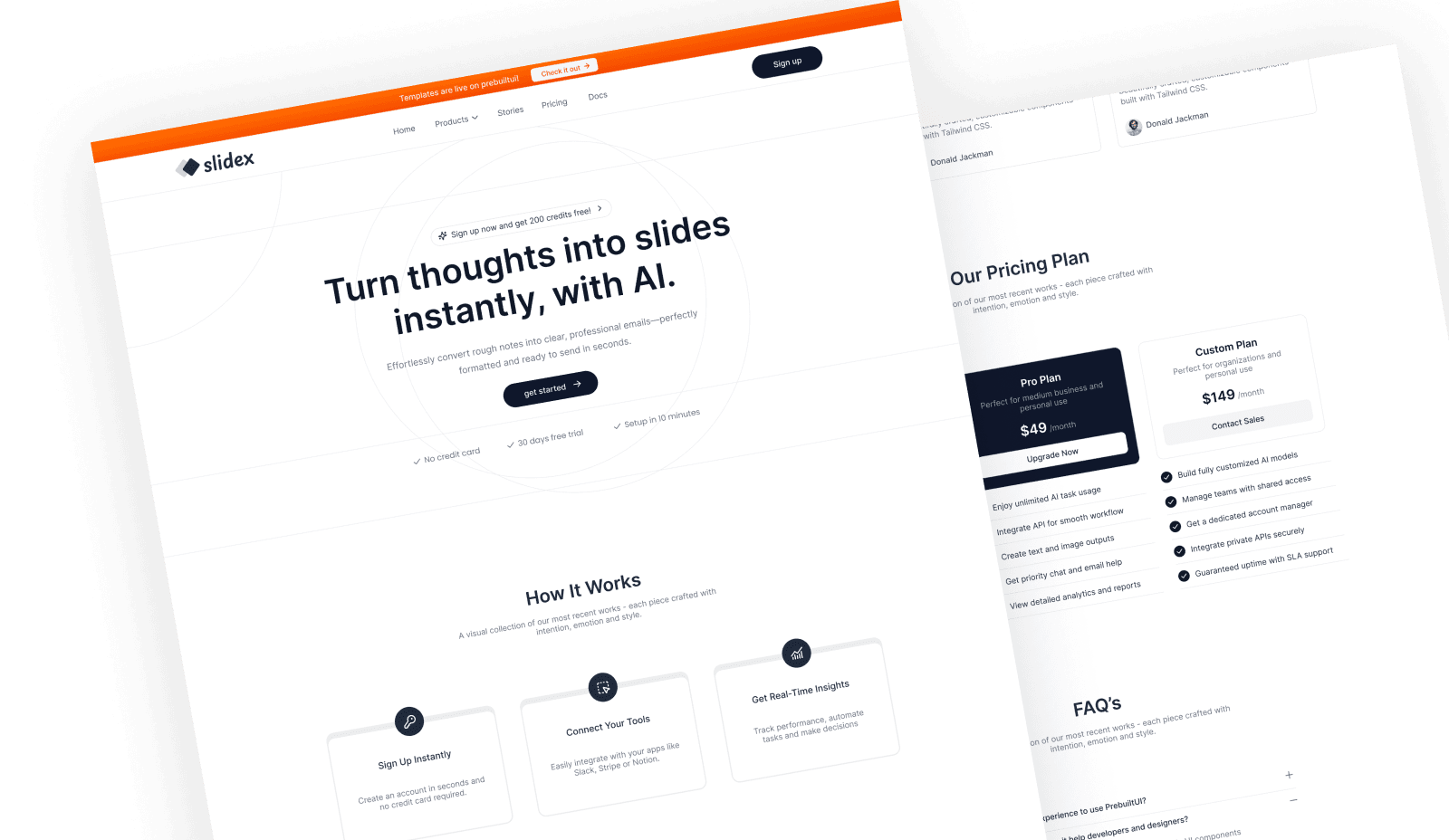 SlideX - AI Presentation Template