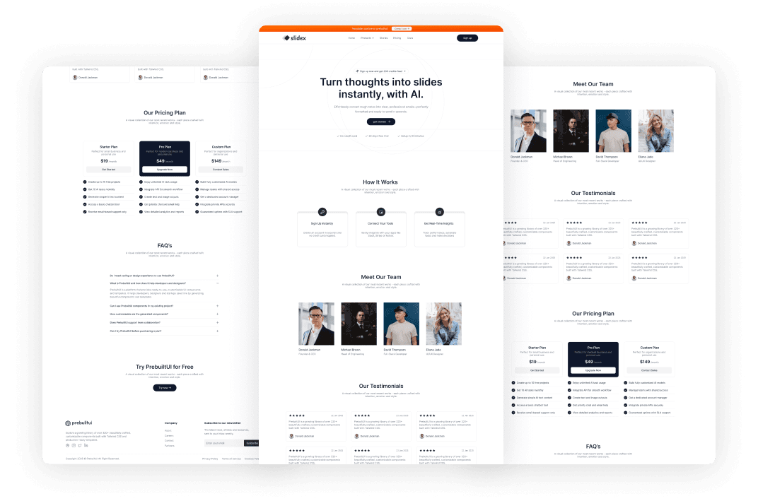 SlideX - AI Presentation Template